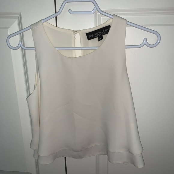 top shop cropped white shirt - Picture 3 of 3